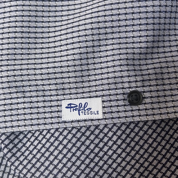 EGARA Dress Shirt Profilo Tessile 100% Cotton No Iron Men's Wearhouse NWOT - Picture 13 of 16